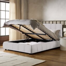 Habitat Bowie Double End Lift Ottoman Bed - Grey - thumbnail 2