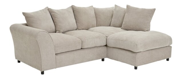 Argos Home Kacey Fabric Right Hand Corner Chaise Sofa -Stone