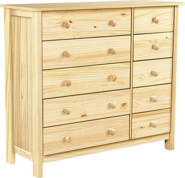 Argos Home Scandinavia 10 Drawer Chest - Pine - image 1