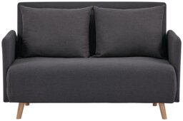 Habitat Alex Fabric Small Double Sofa Bed - Charcoal - thumbnail 1