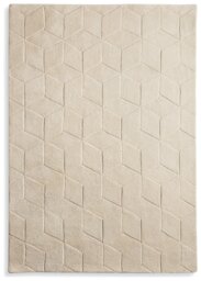 Habitat 60 Geo Carved Rug - 120x170cm - Natural - thumbnail 2
