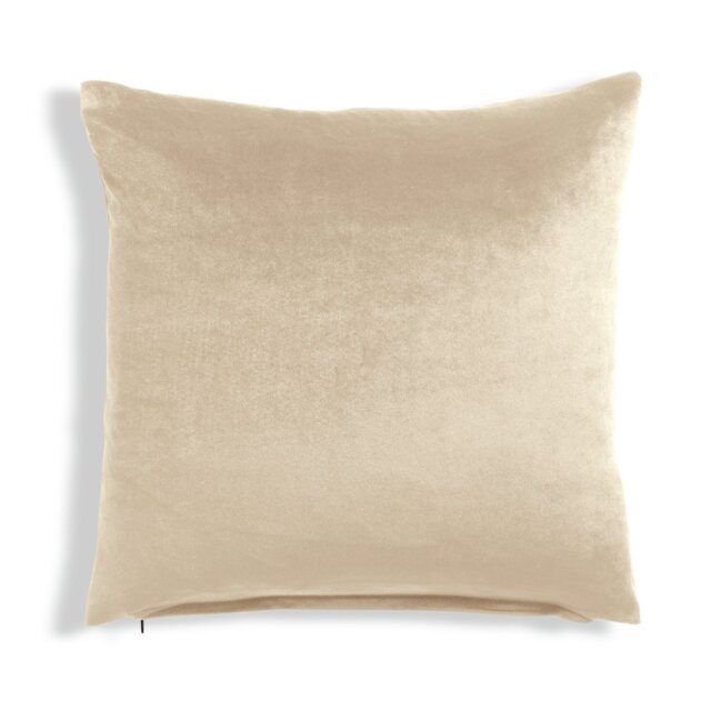 Habitat Velvet Cushion - Champagne - 43x43cm - image 1