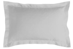 Habitat Cotton Rich 180 TC Oxford Pillowcase Pair- Dove Grey - thumbnail 2