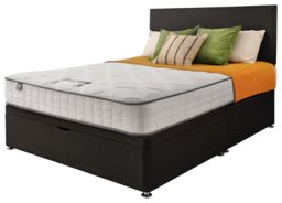 Silentnight Comfort Double Half Ottoman Bed - Charcoal - thumbnail 1