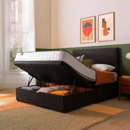 Silentnight Comfort Double Half Ottoman Bed - Charcoal - thumbnail 2