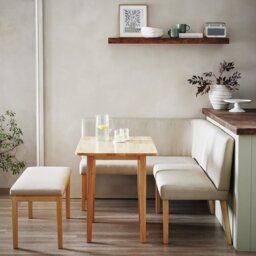 Argos Home Conny Corner Dining Set Natural - thumbnail 1