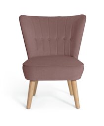 Argos Home Alexis Velvet Cocktail Chair - Pink