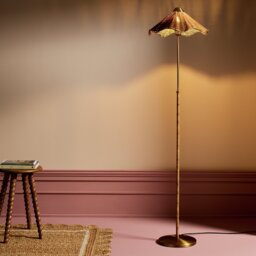 Habitat Norah Rattan Floor Lamp - Natural - thumbnail 1