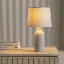 Argos Home Rica Ceramic Table Lamp - Grey - thumbnail 2