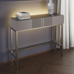 Frank Olsen Iona 2 Drawer Console Table - Grey