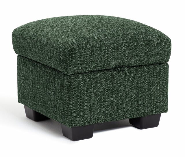 Argos Home Lisbon Fabric Storage Footstool - Green - image 1