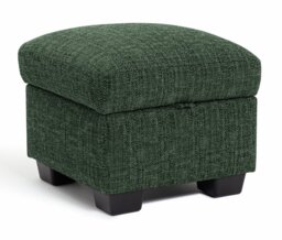 Argos Home Lisbon Fabric Storage Footstool - Green - thumbnail 1