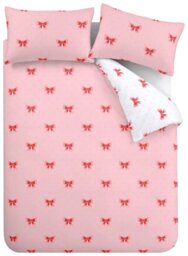 Sassy B Dotty Bows Pink Bedding Set - Double - thumbnail 2