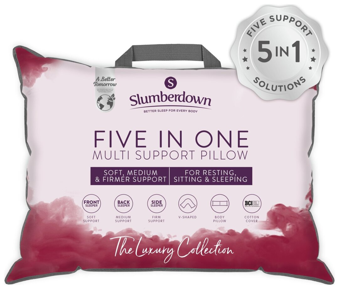 Slumberdown Orthopaedic 5-in-1 Multisupport Pillow by Argos