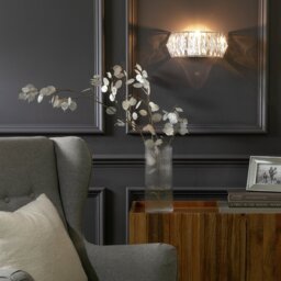 Argos Home Prism Chrome Wall Light - Clear - thumbnail 2