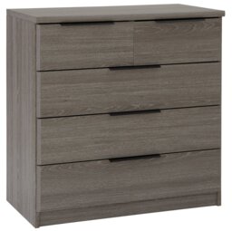 Argos Home Hallingford 5 Drawer Chest - Grey Oak Effect - thumbnail 1
