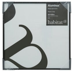 Habitat Aluminus Black Metal Picture Frame - 42x42cm - thumbnail 2