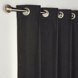 Habitat Blackout Eyelet Curtains - Black - 229x137cm - thumbnail 2
