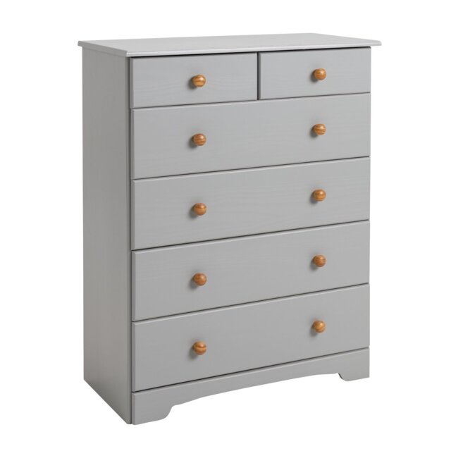 Argos Home Nordic 6 Drawer Chest - Grey - image 1