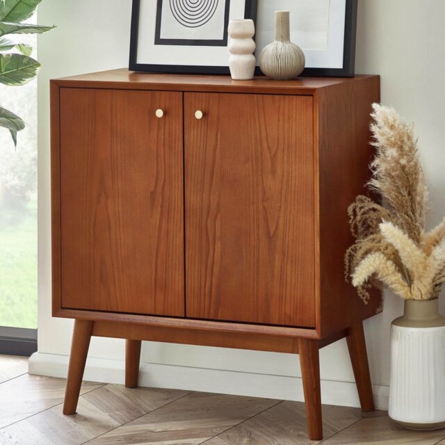 Julian Bowen Lowry 2 Door Sideboard - Brown - image 1