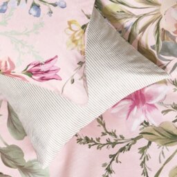 Argos Home Cotton Floral Bouquet Pink Bedding Set - Single - thumbnail 2