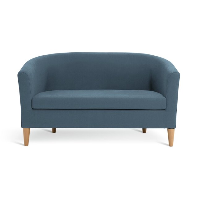 Argos Home Tub Fabric 2 Seater Sofa - Navy - image 1