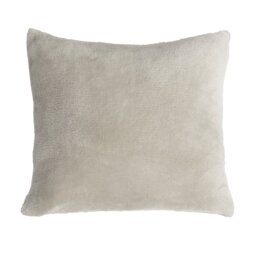 Argos Home Super Soft Fleece Cushion - Taupe - 43x43cm