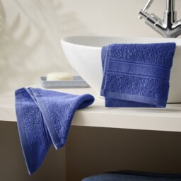 Habitat Supersoft 2 Pack Face Cloth - Cobalt - thumbnail 2