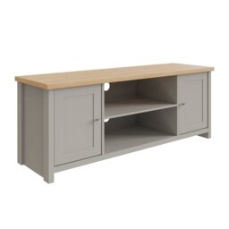 GFW Lancaster Coffee Table With Shelf and TV Unit - Grey - thumbnail 2