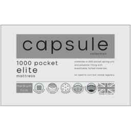 Julian Bowen Capsule Elite 1000 Pocket Mattress - Kingsize - thumbnail 2