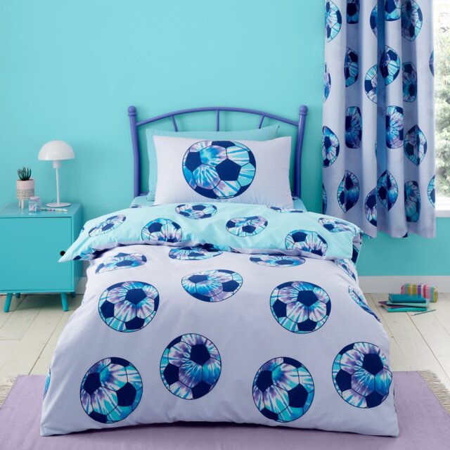 Catherine Lansfield Tie Dye Football Kids Bedding Set-Single - image 1
