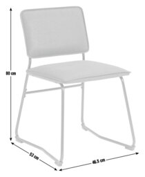 Argos Loft Living Pair of Faux Leather Dining Chairs-Brown - thumbnail 2