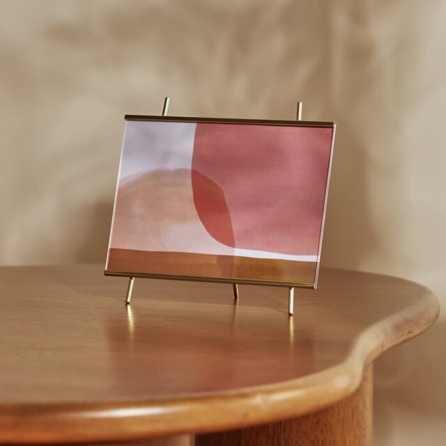 """Habitat Gold Acrylic Easel Metal Picture Frame - 5x7""""""" - image 1