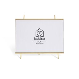 """Habitat Gold Acrylic Easel Metal Picture Frame - 5x7""""""" - thumbnail 2