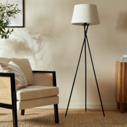 Habitat Cortillo Base Only Tripod Floor Lamp - Black - thumbnail 1