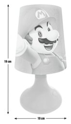 Super Mario Kids LED Colour Changing Night Light- Red - thumbnail 2