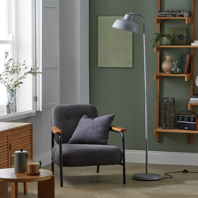 Habitat Benson Adjustable Floor Lamp - Grey - image 1
