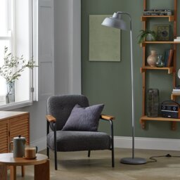 Habitat Benson Adjustable Floor Lamp - Grey - thumbnail 1