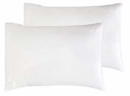 Habitat Cotton Rich 180 TC Standard Pillowcase Pair - White - thumbnail 2