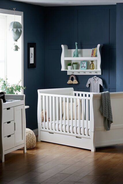 Obaby Stamford Classic Sleigh 2 Piece Nursery Set - White - image 1