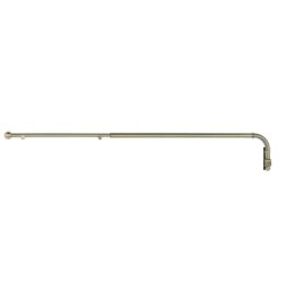 Argos Home Extendable Metal Matte Brass Door Curtain Pole - 62-100cm