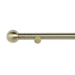 Argos Home Extendable Metal Matte Brass Door Curtain Pole - 62-100cm - thumbnail 2