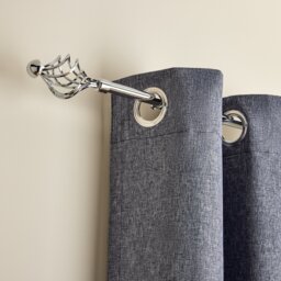 Argos Home Chrome Extendable Curtain Pole - 120cm - 210cm - thumbnail 2