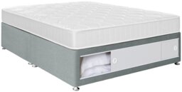 Argos Home Elmdon Small Double End Slide Divan Bed - Grey