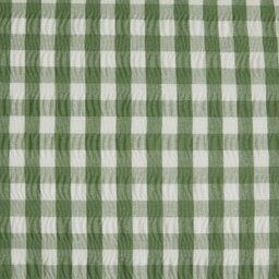 Habitat Seersucker Gingham Woven Green Bedding Set- Double - thumbnail 2