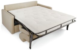 Jay-Be Slim Fabric 3 Seater Sofa Bed - Cream - thumbnail 2