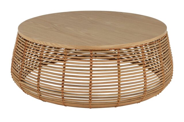 Habitat Hazel Rattan Round Coffee Table - Natural - image 1