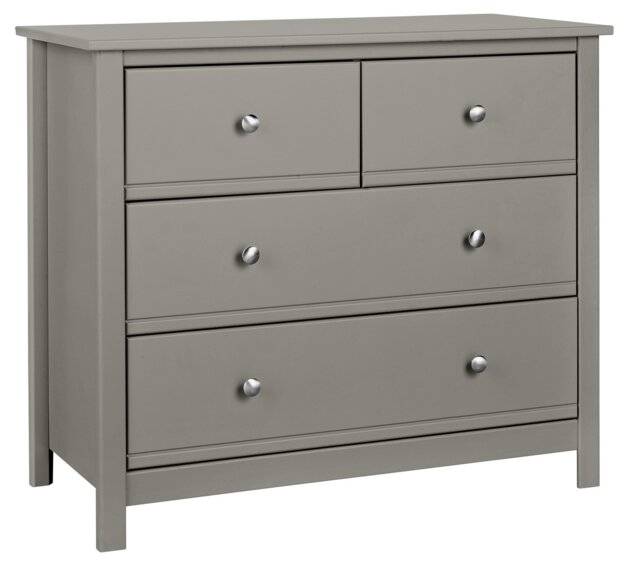 Habitat Brooklyn 4 Drawer Chest- Grey - image 1