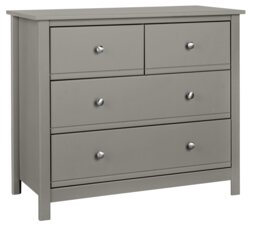 Habitat Brooklyn 4 Drawer Chest- Grey - thumbnail 1