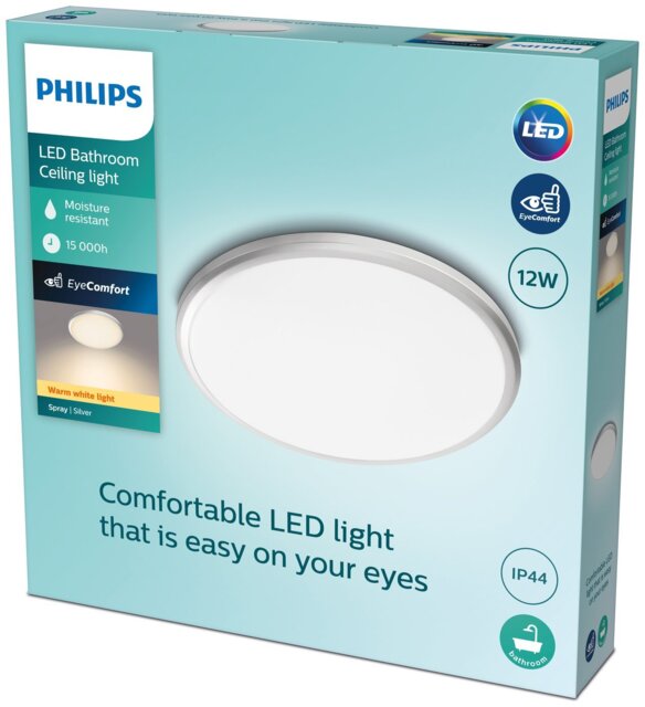 Philips Spray Bathroom Luminaire LED Ceiling Light - Silver - image 1